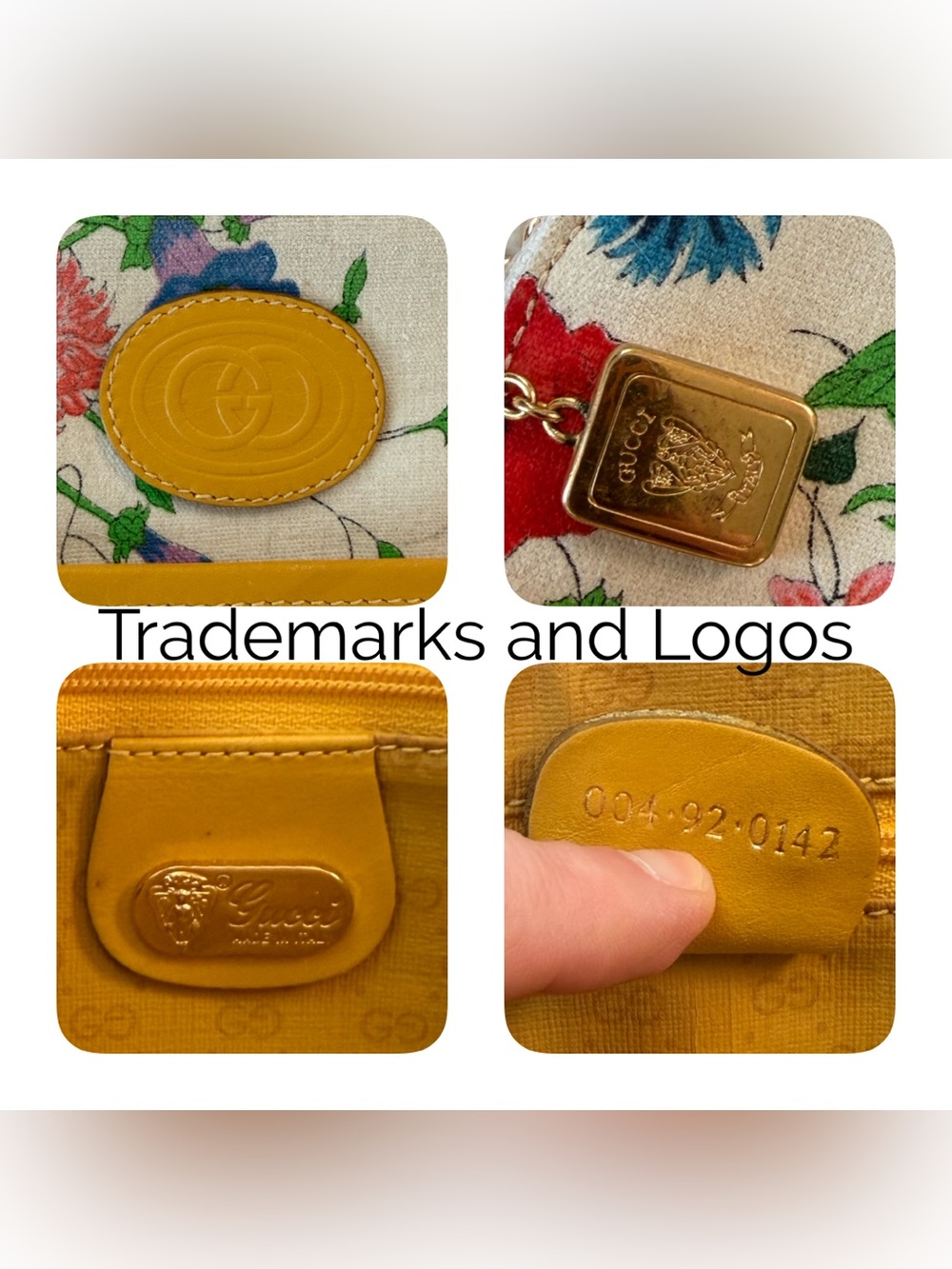 Authentic: Gucci Flora Clutch converted to bag - Picture 6 of 10